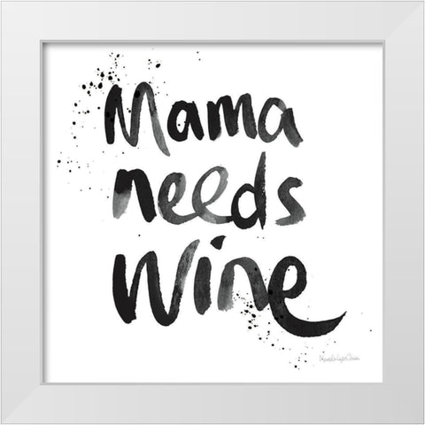 Pop the Cork XV White Modern Wood Framed Art Print by Charro, Mercedes Lopez