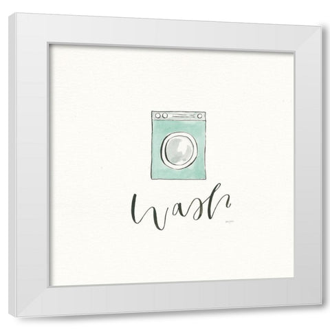 Wash Dry Fold Repeat I White Modern Wood Framed Art Print by Jackson, Jenaya