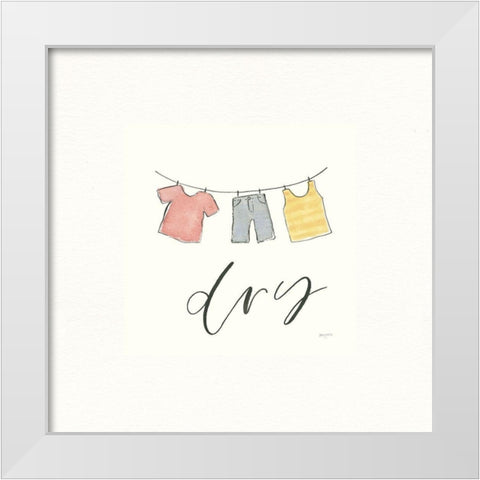 Wash Dry Fold Repeat II White Modern Wood Framed Art Print by Jackson, Jenaya