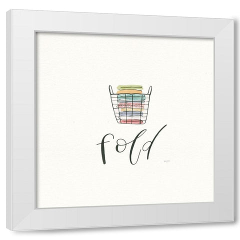 Wash Dry Fold Repeat III White Modern Wood Framed Art Print by Jackson, Jenaya