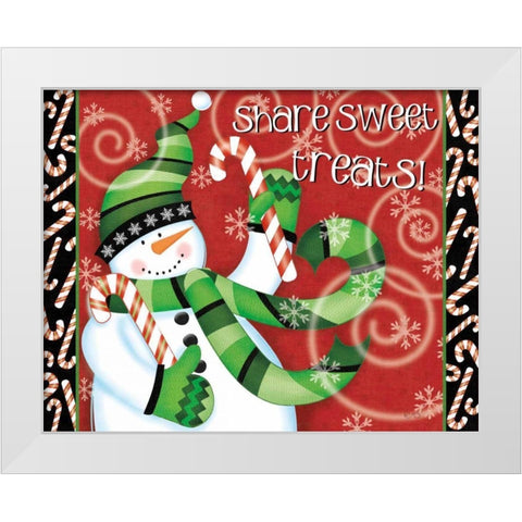 Sweet  Holidays I White Modern Wood Framed Art Print by Charron, Veronique