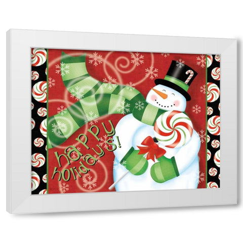 Sweet Holidays II White Modern Wood Framed Art Print by Charron, Veronique