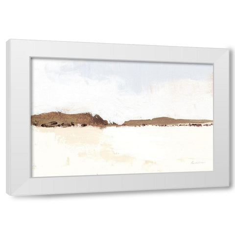 Calm Water Light White Modern Wood Framed Art Print by Munger, Pamela