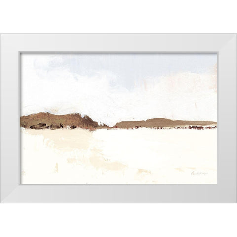 Calm Water Light White Modern Wood Framed Art Print by Munger, Pamela