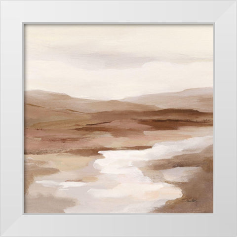 Cinnamon Riverbank I Light White Modern Wood Framed Art Print by Vassileva, Silvia