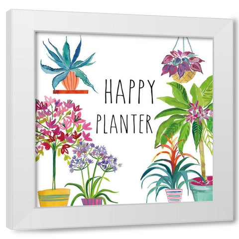 Tropical Home I White Modern Wood Framed Art Print by Zaman, Farida