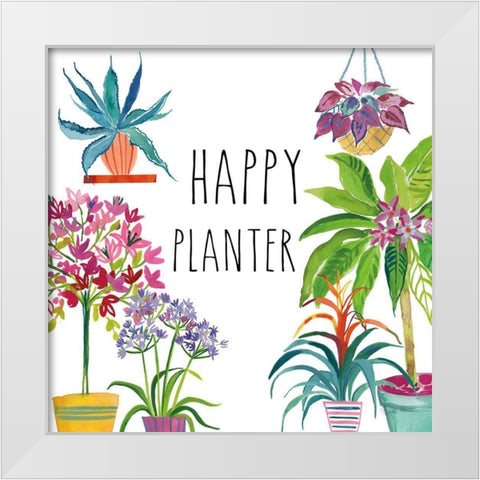 Tropical Home I White Modern Wood Framed Art Print by Zaman, Farida