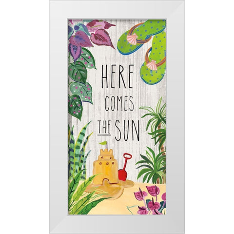 Tropical Home VI White Modern Wood Framed Art Print by Zaman, Farida