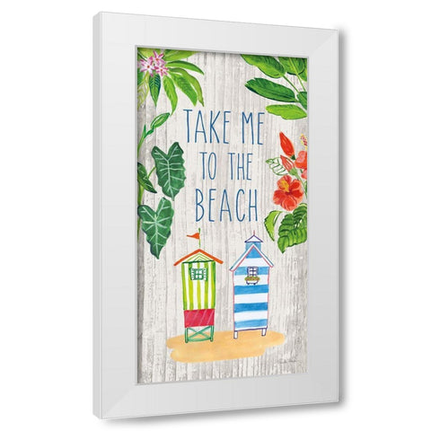 Tropical Home VII White Modern Wood Framed Art Print by Zaman, Farida