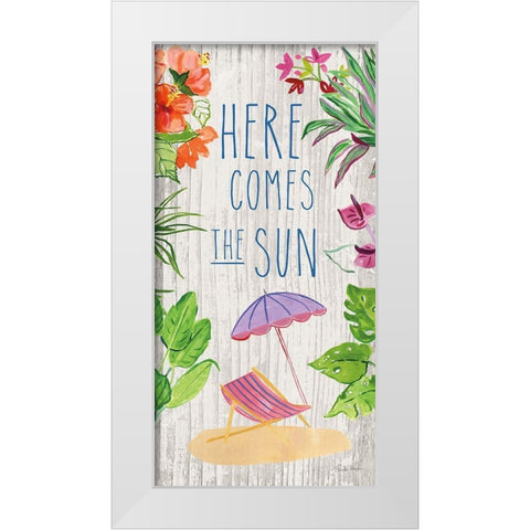 Tropical Home VIII White Modern Wood Framed Art Print by Zaman, Farida