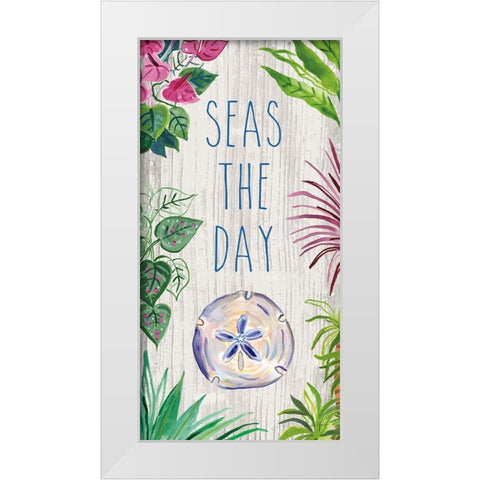 Tropical Home IX White Modern Wood Framed Art Print by Zaman, Farida