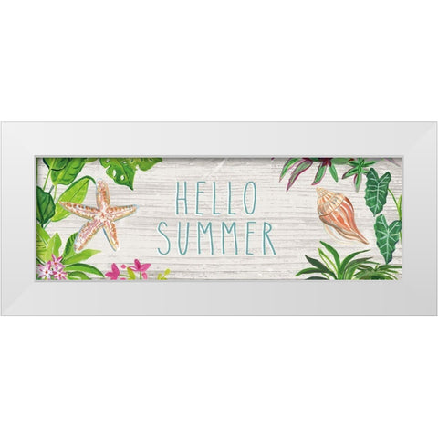 Tropical Home XI White Modern Wood Framed Art Print by Zaman, Farida