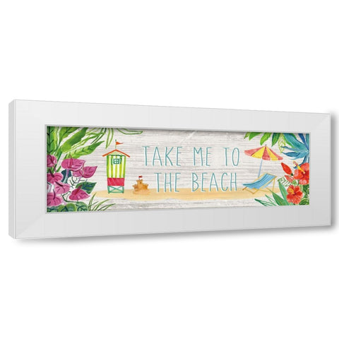 Tropical Home XII White Modern Wood Framed Art Print by Zaman, Farida