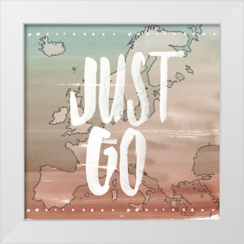 World Traveler II Neutral White Modern Wood Framed Art Print by Miller, Sara Zieve