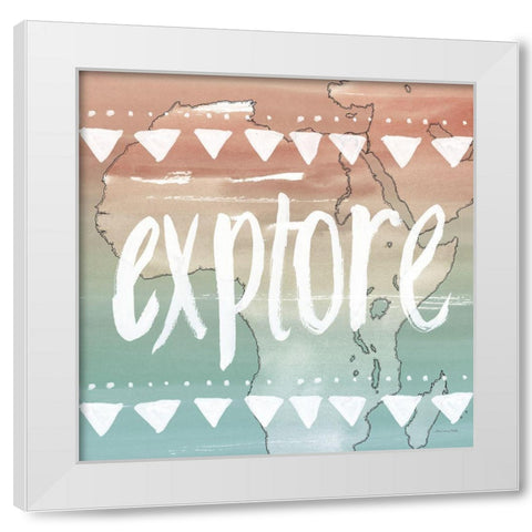 World Traveler III Neutral White Modern Wood Framed Art Print by Miller, Sara Zieve