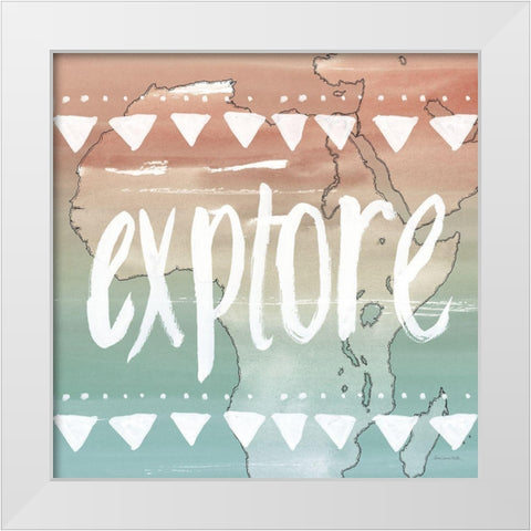 World Traveler III Neutral White Modern Wood Framed Art Print by Miller, Sara Zieve