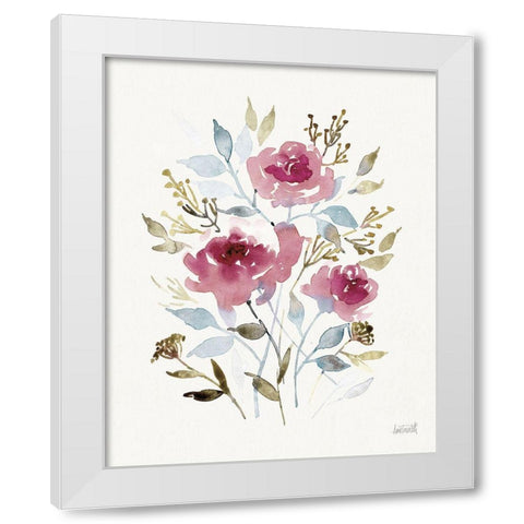 Soft Bouquet II White Modern Wood Framed Art Print by Tavoletti, Anne