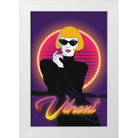 So Eighties I White Modern Wood Framed Art Print by Escalante, Omar