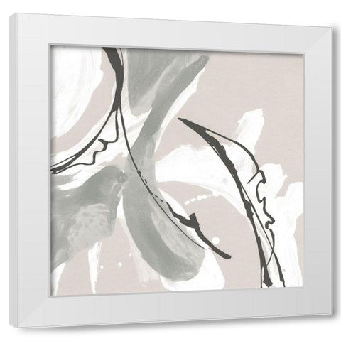 Touch of Gray VI White Modern Wood Framed Art Print by Paschke, Chris