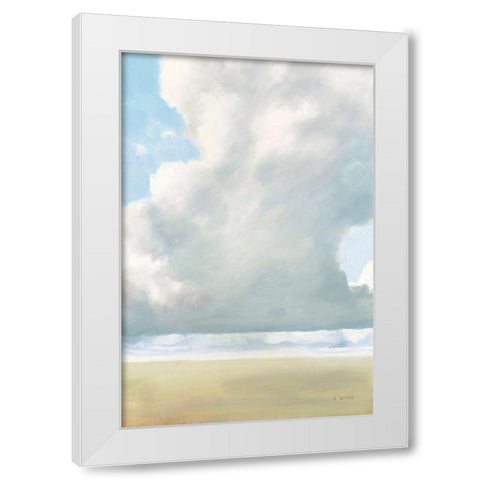 Cloudy Skies White Modern Wood Framed Art Print by Wiens, James