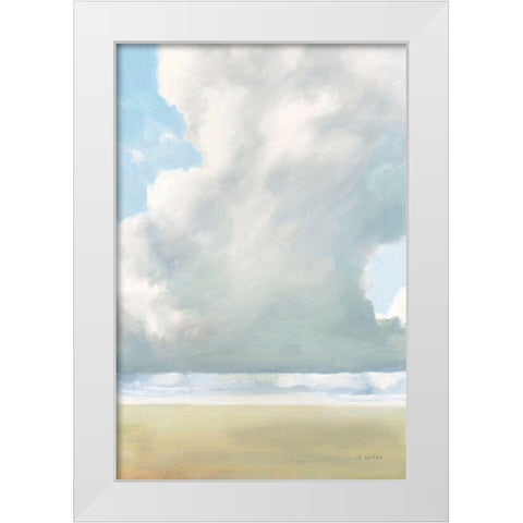 Cloudy Skies White Modern Wood Framed Art Print by Wiens, James
