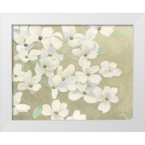 Dogwood Delight White Modern Wood Framed Art Print by Wiens, James