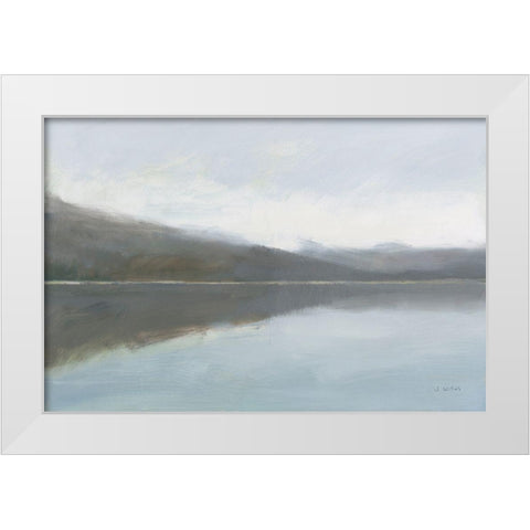 Warm Reflections White Modern Wood Framed Art Print by Wiens, James