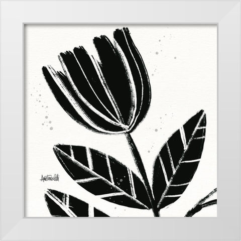 Bold Blooms IX White Modern Wood Framed Art Print by Tavoletti, Anne