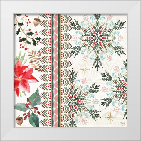 Winter Moment III White Modern Wood Framed Art Print by June, Dina