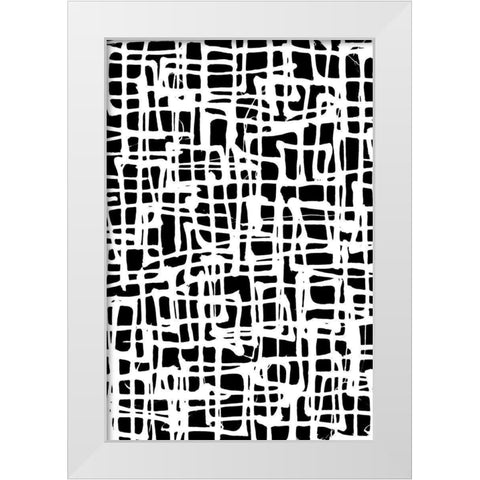 Streets and Alleys White Modern Wood Framed Art Print by Wild Apple Portfolio