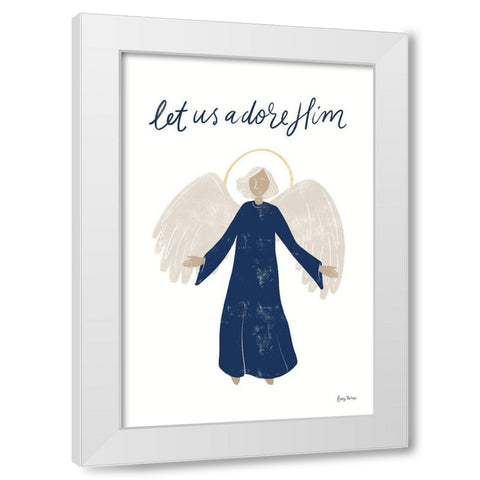 Nativity I with Navy White Modern Wood Framed Art Print by Thorns, Becky