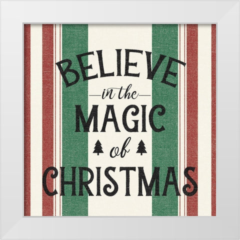 Heartland Holiday IV Green White Modern Wood Framed Art Print by Wild Apple Portfolio