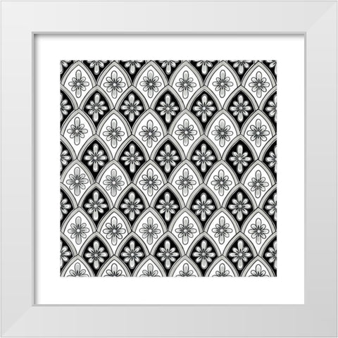 Talavera VI White Modern Wood Framed Art Print by Green, Nancy