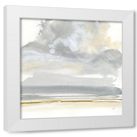 Cumulus Gray I White Modern Wood Framed Art Print by Paschke, Chris