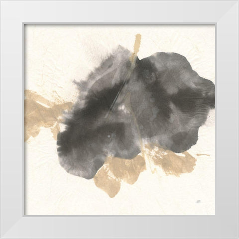 Ink Flow I White Modern Wood Framed Art Print by Paschke, Chris