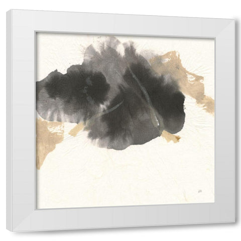 Ink Flow II White Modern Wood Framed Art Print by Paschke, Chris