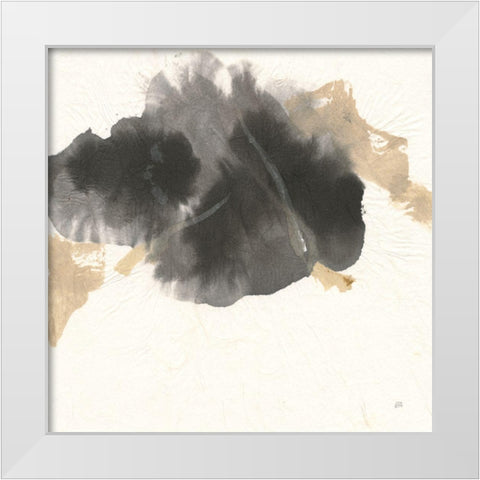 Ink Flow II White Modern Wood Framed Art Print by Paschke, Chris