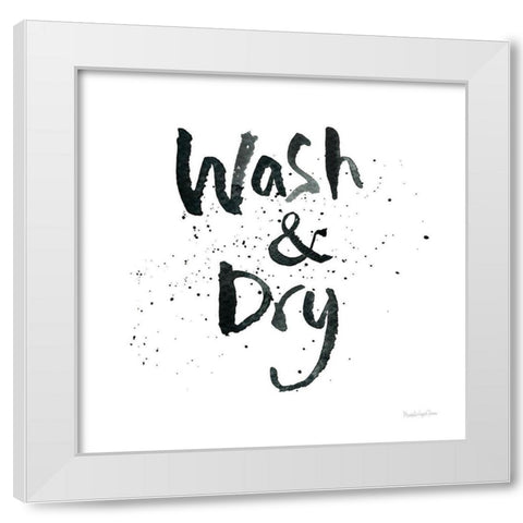 Laundry Day I White Modern Wood Framed Art Print by Charro, Mercedes Lopez