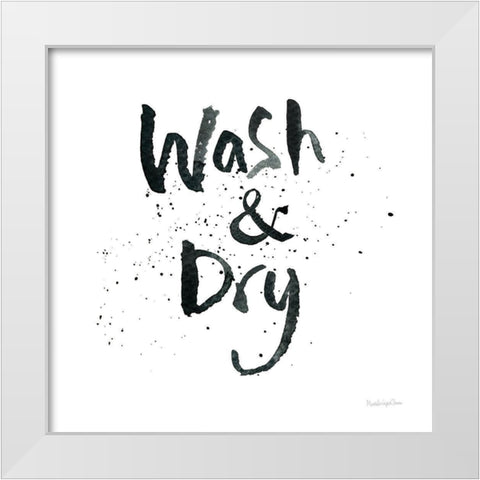 Laundry Day I White Modern Wood Framed Art Print by Charro, Mercedes Lopez