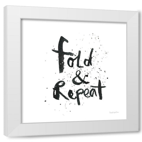 Laundry Day II White Modern Wood Framed Art Print by Charro, Mercedes Lopez