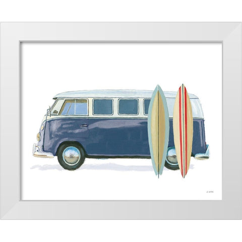Beach Ride X White Modern Wood Framed Art Print by Wiens, James