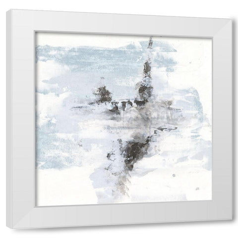 Layered Thinking II with Blue White Modern Wood Framed Art Print by Paschke, Chris