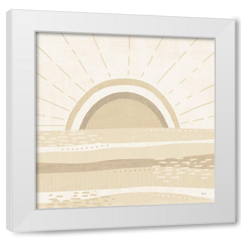 Sweet Summer V Neutral White Modern Wood Framed Art Print by Charron, Veronique
