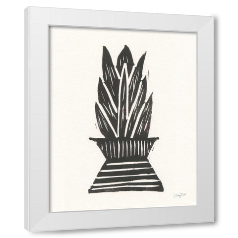 Planted V White Modern Wood Framed Art Print by Prahl, Courtney