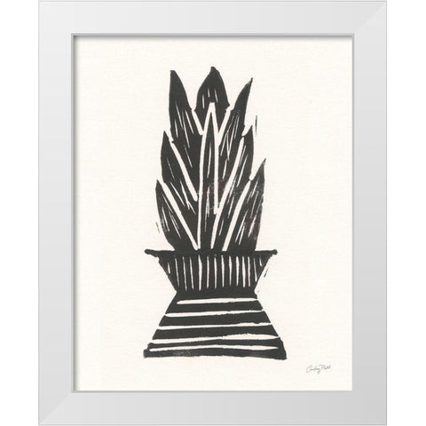 Planted V White Modern Wood Framed Art Print by Prahl, Courtney