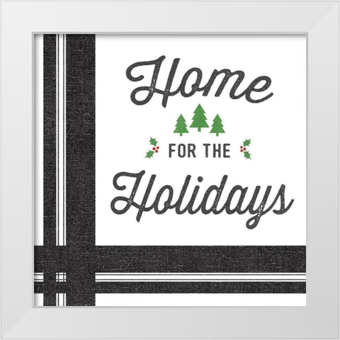 Heartland Holiday I v3 White Modern Wood Framed Art Print by Wild Apple Portfolio