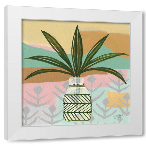 Delight White Modern Wood Framed Art Print by Mack, Lynn