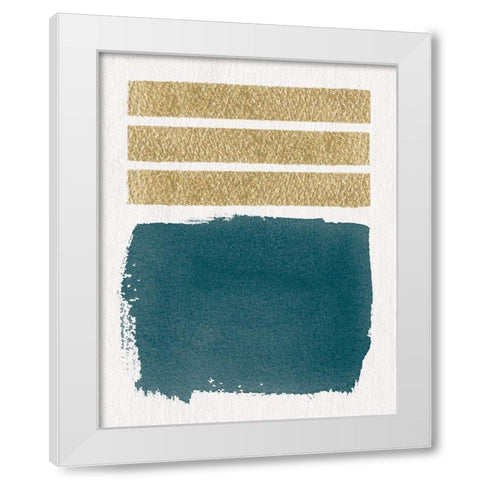 Mirror II White Modern Wood Framed Art Print by Hershey, Moira