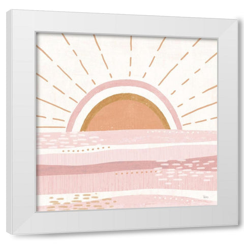 Warm Sweet Summer V White Modern Wood Framed Art Print by Charron, Veronique