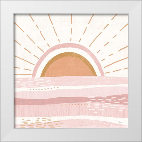 Warm Sweet Summer V White Modern Wood Framed Art Print by Charron, Veronique